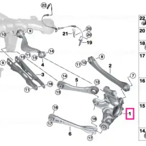 Wheel carrier, rear right - BMW Discount