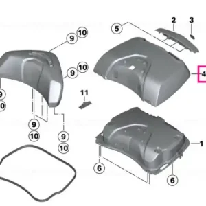 Carcasă exterior LIGHT-WHITE - BMW Motorrad Mai ieftin