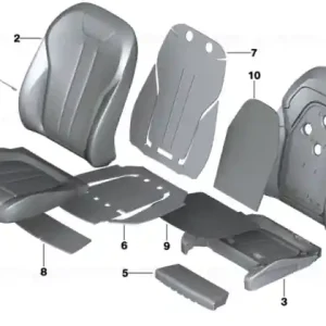 Acoperire scaun confort piele perf. SCHWARZ - BMW Livrare expres