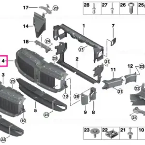 Air flaps, upper NIVI / MPA - BMW Mai ieftin