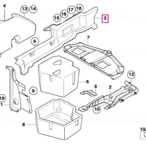 Vezi acum Trunk trim panel, left side member - BMW
