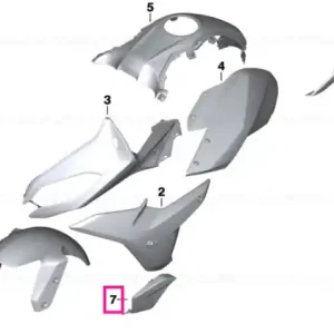 Vezi acum Front spoiler, right ASPHALT GREY - BMW Motorrad