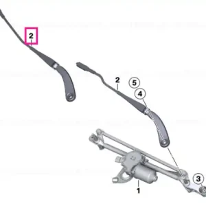 Wiper arm, passenger's side - BMW Preț promoțional