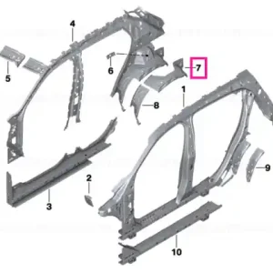 Wheelhouse extension, left - BMW Noutate