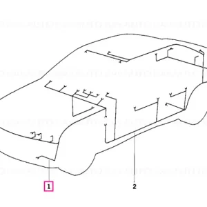 Wiring harness, front section - BMW Plată sigură