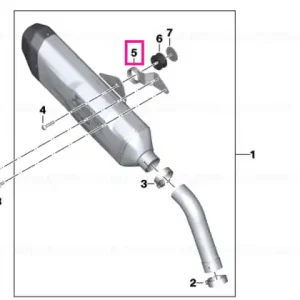 Ultima șansă Retaining plate, rear silencer - BMW Motorrad