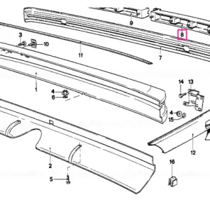 Vezi acum Rubber strip left - BMW