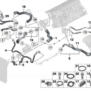 Vezi acum Coolant hose - BMW