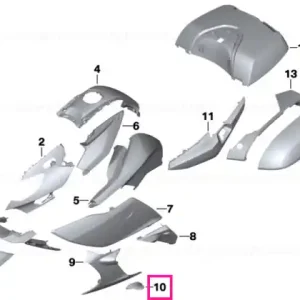 Cel mai bun preț Capac dreapta ROHTEIL / BLANK - BMW Motorrad