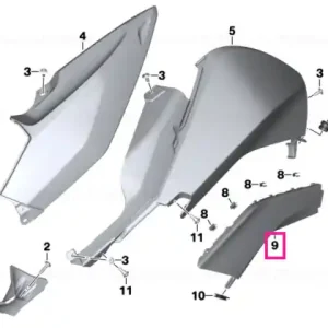 Cel mai bun preț Capac rezervor jos stânga grunduit - BMW Motorrad