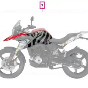 Sticker set GS DESIGN ZEBRA - BMW Motorrad Transport gratuit