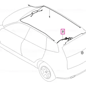 Wiring set rear spoiler - BMW Livrare gratuită