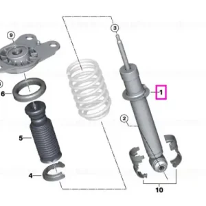 Amortizor suspensie, punte spate, REX - BMW i3 I01 Comandă acum