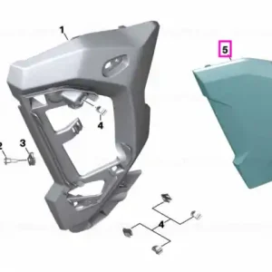 Carcasa laterala radiator, dreapta - BMW Motorrad K69 (S 1000 XR) Cumpărături sigure