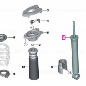 Amortizor suspensie cu control dinamic (VDC), punte spate - BMW Seria 2 F46 Gran Tourer Reducere extra